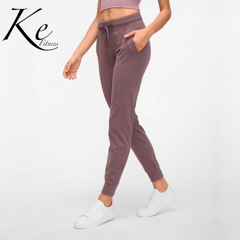 KE001 pantalones de yoga holgados y respetuosos con la piel, cintura alta, delgados, informales, para caminar, deportes, fitness, Otoño e Invierno
