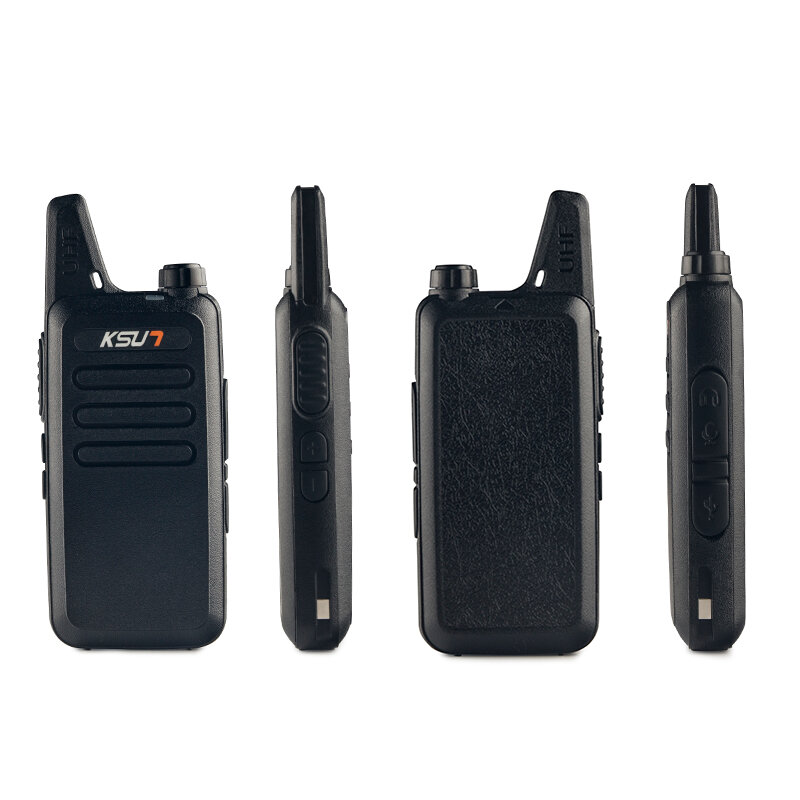 KSUN-Mini walkie-talkie X-63TFSI, Radio de dos vías, UHF, 400-470HMz, portátil, de mano
