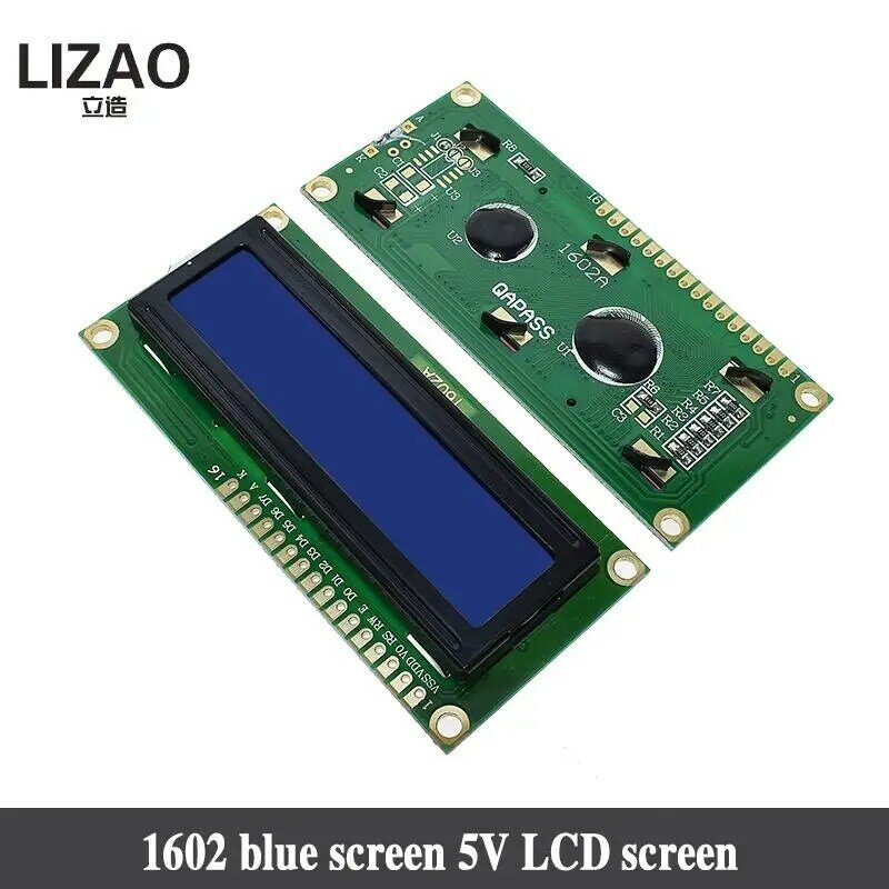 LCD1602 LCD 1602 2004 12864โมดูลหน้าจอสีเขียว16X2 20X4โมดูลจอแสดงผล LCD HD44780 Controller Blue สีดำ