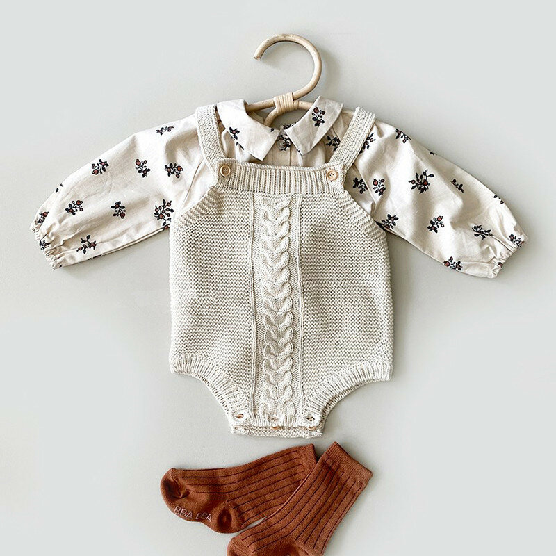 Autumn Baby Boys Girls Sweater Baby Knitted Bodysuit Toddler Knit Cardigan Newborn Knitwear Long Sleeve Cotton Baby Jacket Tops