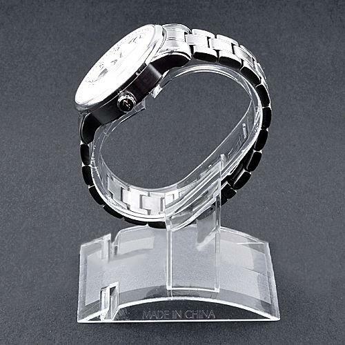 ¡Gran oferta! Soporte de exhibición de plástico transparente portátil para joyería, brazalete, pulsera, reloj, estante práctico, 10cm de altura
