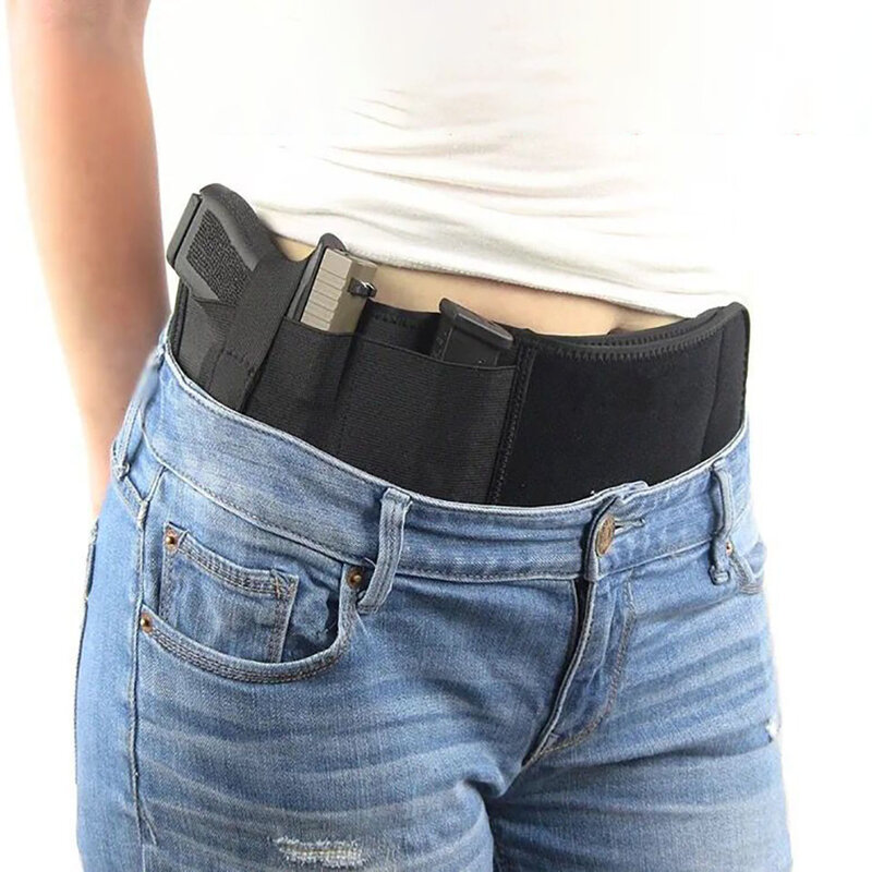 Funda de pistola táctica militar, cinturón oculto, bolsa de teléfono, accesorios de caza, funda de defensa de tiro, portátil