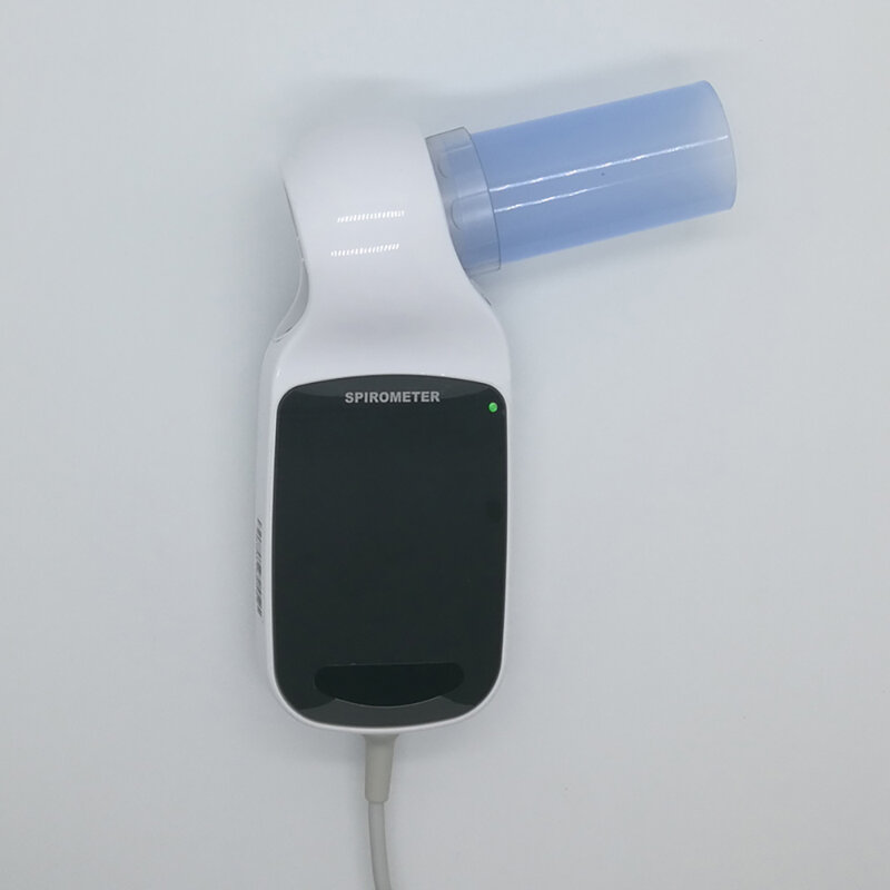 Spirometro digitale SP100 7 "Touch Screen FVC VC SVC MVV funzione polmonare dispositivo diagnostico per la respirazione polmonare + bocchino da 50 pezzi