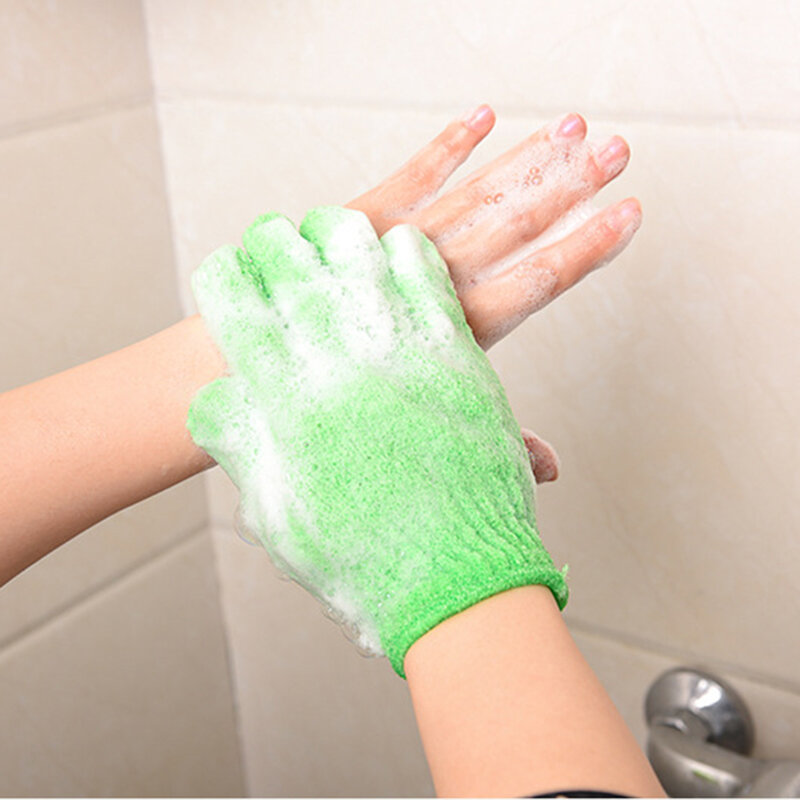 Peeling Exfoliating Mittถุงมือสำหรับขัดผิวถุงมือความต้านทานนวดฟองน้ำล้างผิวMoisturizing SPA Bath Glove