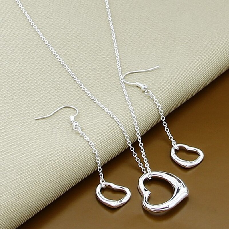 Nuovi set di gioielli alla moda in argento Sterling 925 set di orecchini a forma di palla rotonda con luna di insetti di moda semplice per regalo donna