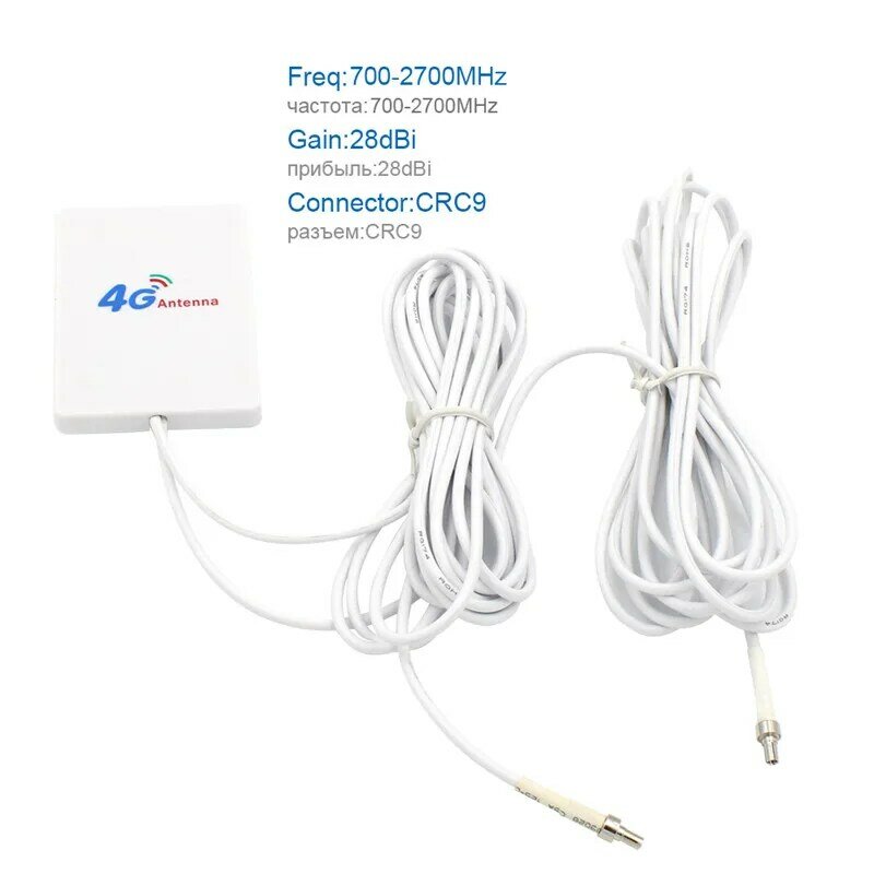 4G LTE flache antenne WiFi 4G antenne 3M TS9 SMA männlichen crc9 stecker kompatibel mit Huawei ZTE router modem antenne 3M Kabel