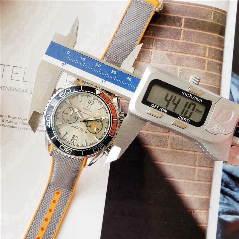 Omega-luksusowa marka zegarek kwarcowy kobiety zegarki kwarcowe zegarek ze stali stalowy pasek zegarek klasyczny strój biznesowy mężczyźni oglądać 8145