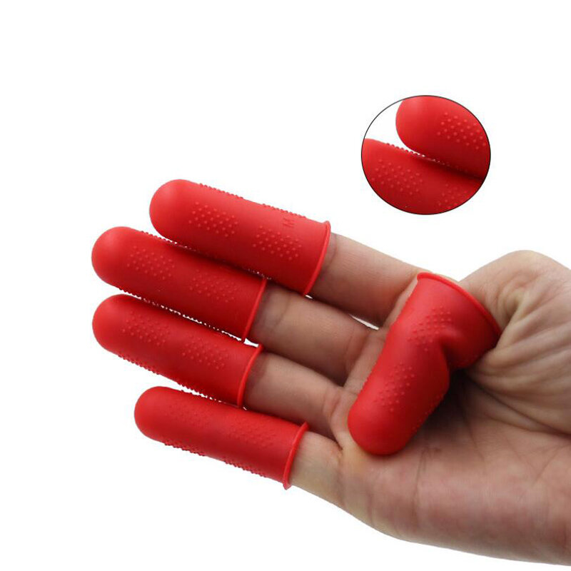 Silikon Finger Schutz Hülse Abdeckung Anti-cut Wärme Beständig Finger Ärmeln Große Kochen Küche Werkzeuge