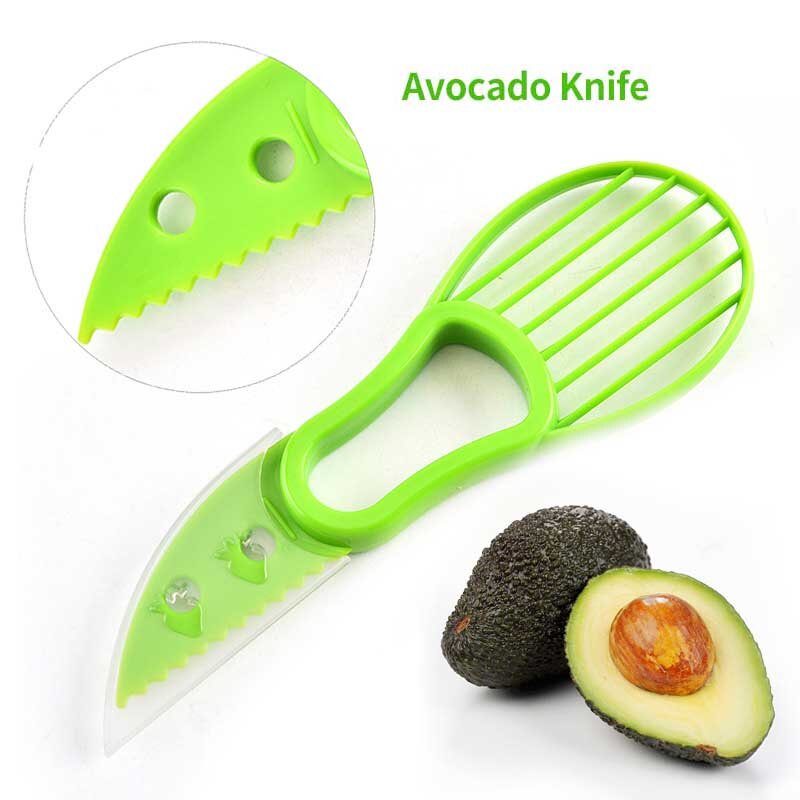 Taglierina per pelapatate separatore di polpa affettatrice di Avocado karité Corer coltello in plastica coltello da cucina utensili da cucina accessori per la casa