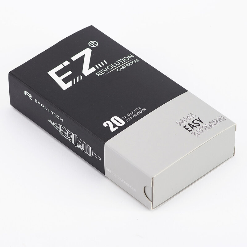 EZ Revolution Cartridge # 06 (0.20 MM) Round Liner (RL) Tattoo Needles for Permanent Makeup Eyebrows Eyeliner Lips