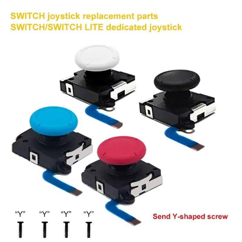 10 buah/Set modul tombol ThumbStick Joystick Analog pengganti untuk Nintendo Switch Joy-on Controller Joystick Analog kiri/kanan