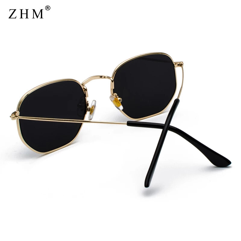 2022 Vintage Sunglasses Men Square Metal Frame Sunglasses Pilot Mirror Classic Retro Sun Glasses Women Luxury Summer  Eyewear