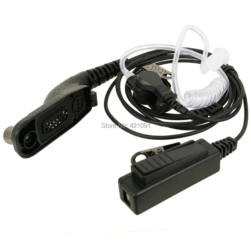 Micrófono de aire para Motorola MTP6550 MTP850S XIR P8268 P8200 APX4000 APX2000 APX6000 DP4800 DP3400 Walkie Talkie, auriculares