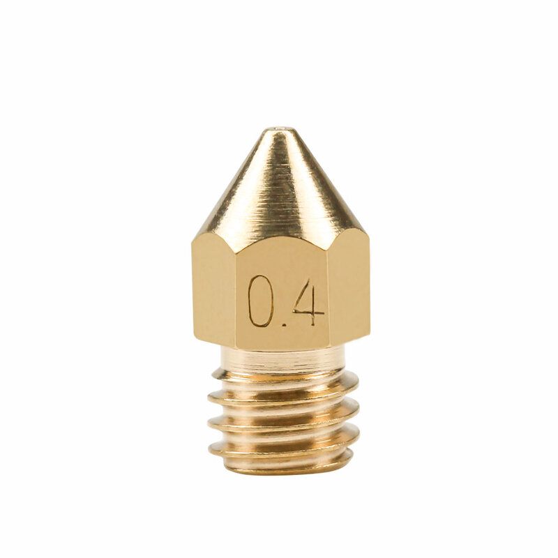 5Pcs 3D Printer Brass Copper Nozzle Mixed Sizes 0.2/0.3/0.4/0.5 Extruder Print Head For 1.75MM MK8 Makerbot