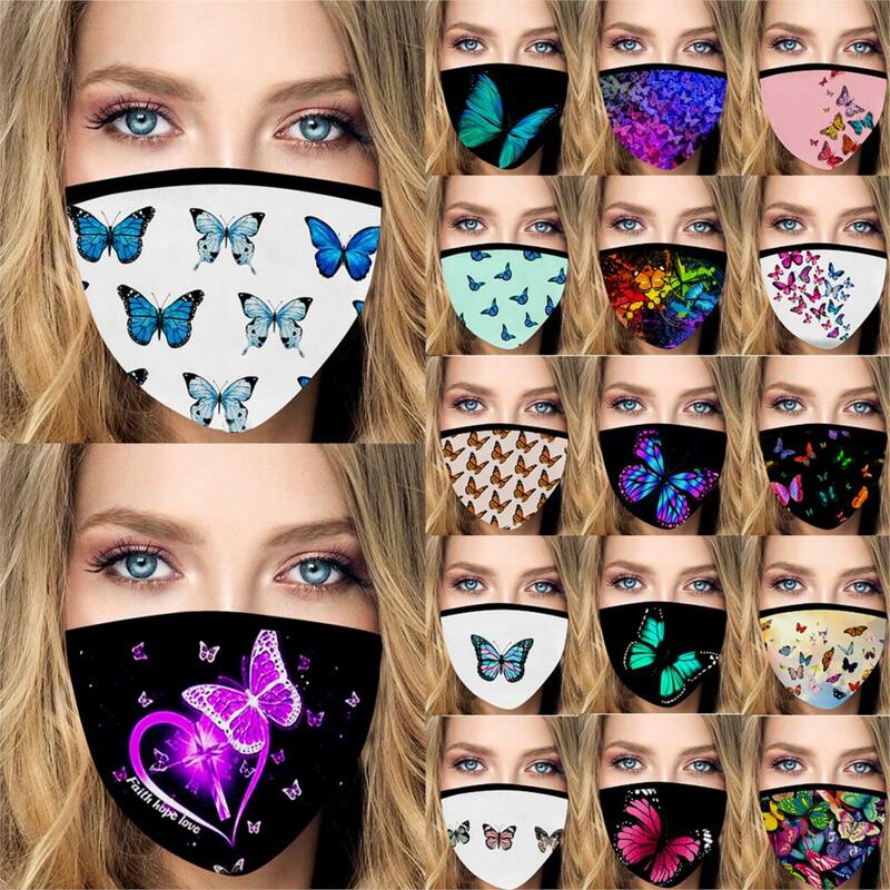 Милые детские маски для лица с 3D принтом, модные аксессуары 2020, моющиеся маскарадные реквизиты для лица