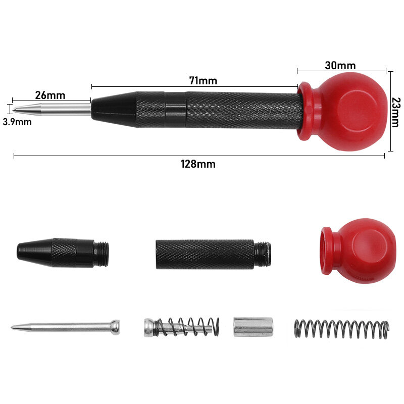HSS posicionamento broca centro perfurador, estator perfurador, automático centro perfurador, tipo mola marcação broca ferramenta