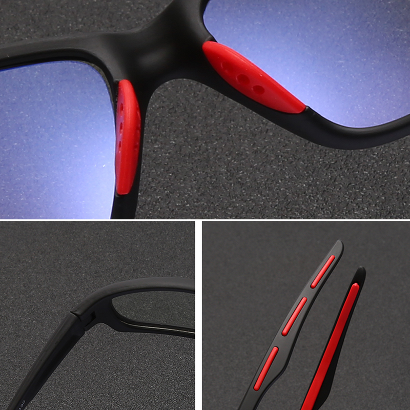 Gafas de ordenador con filtro de bloqueo de luz azul, reduce la tensión ocular, montura de gafas, lentes transparentes para juegos