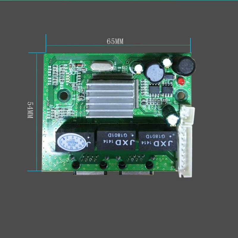 Module de commutation Gigabit à 3 ports, alimentation directe d'usine et cher, haute performance, à faible coût, largement utilisé dans les lignes LED 3 ports 10/100/1000M