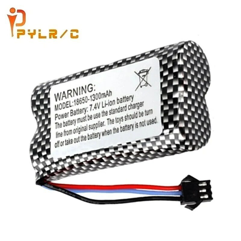 3P-SM Plug 10Pcs 7.4v 1300mAh Li-ion battery for Watch Gesture Sensing Twisted RC stunt car 18650 7.4v battery FOR RC Cars