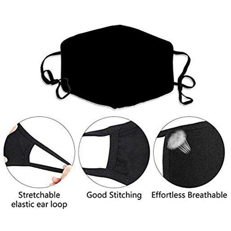Outdoor Anti-droplets Dustproof Face Cover Pad Dust Protector W/ Filter Washable Reusable Cotton Mouth Products In Stock