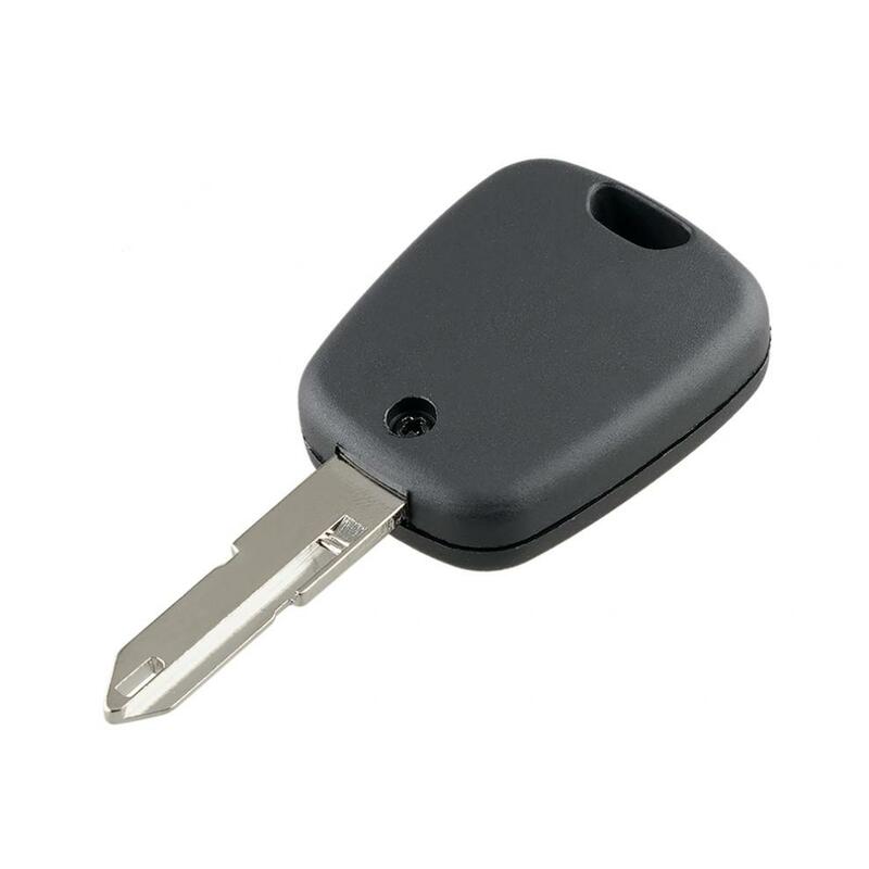 Chave remota do carro com micro interruptores, caso Fob, tampa com lâmina, 2 botões, apto para Peugeot 106, 107, 206, 207, 306, 307, 406, 406