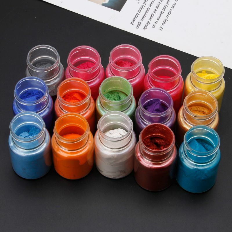 15 kolorów proszek Mica żywica epoksydowa barwnik perłowy Pigment naturalny mika puder mineralny