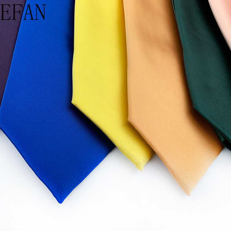 Cravate Jacquard de luxe pour hommes, classique, brillante, couleur unie, décontractée, Business, formel, mariage, tenue quotidienne, fête, 8cm