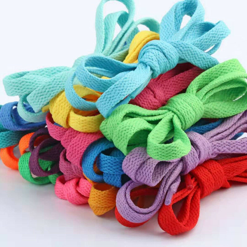 0.8/1/1.2/1.5/1.8M Colored Shoe Laces Sneaker Flat Shoelaces Hiking Boots Shoe Strings Colored Shoe Laces For Sneakers Laces New