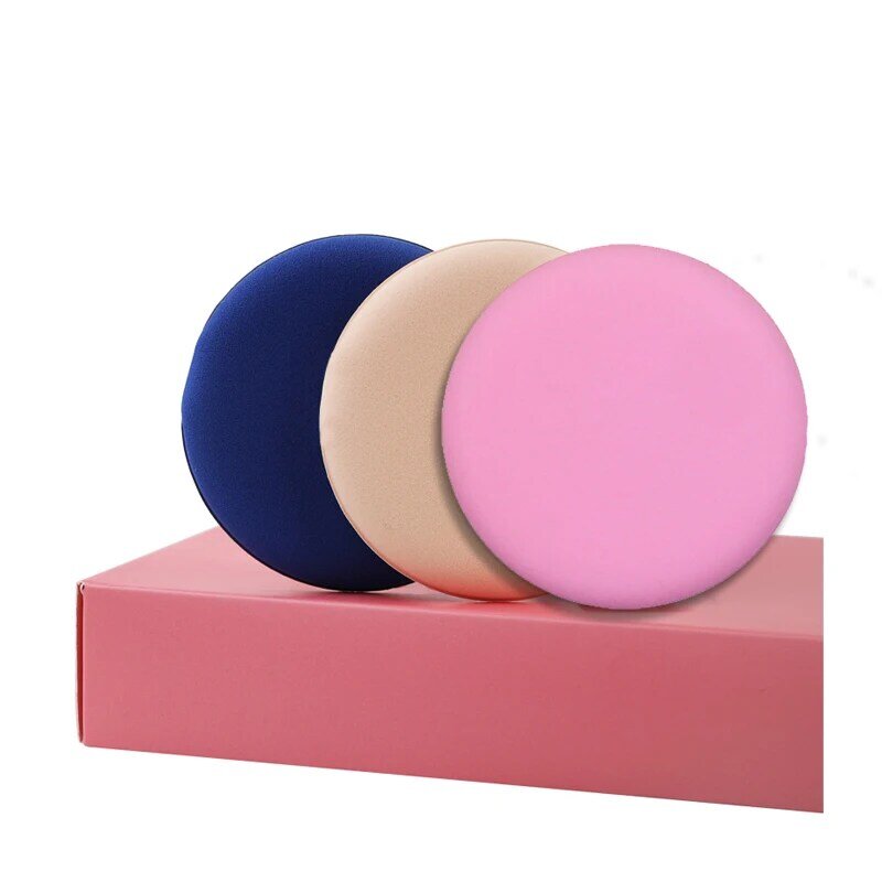 3Pcs Cosmetic Puff Air Cushion Powder Puff Non-Latex Dry and Wet Dual-Purpose BB Cream Special Round Sponge Puff Makeup Tool