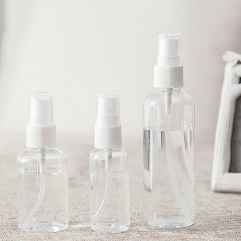 Refillable Bottles Travel Transparent Plastic Perfume Atomizer Empty Small Spray Bottle 100ml Toxic Free Safe Dropship
