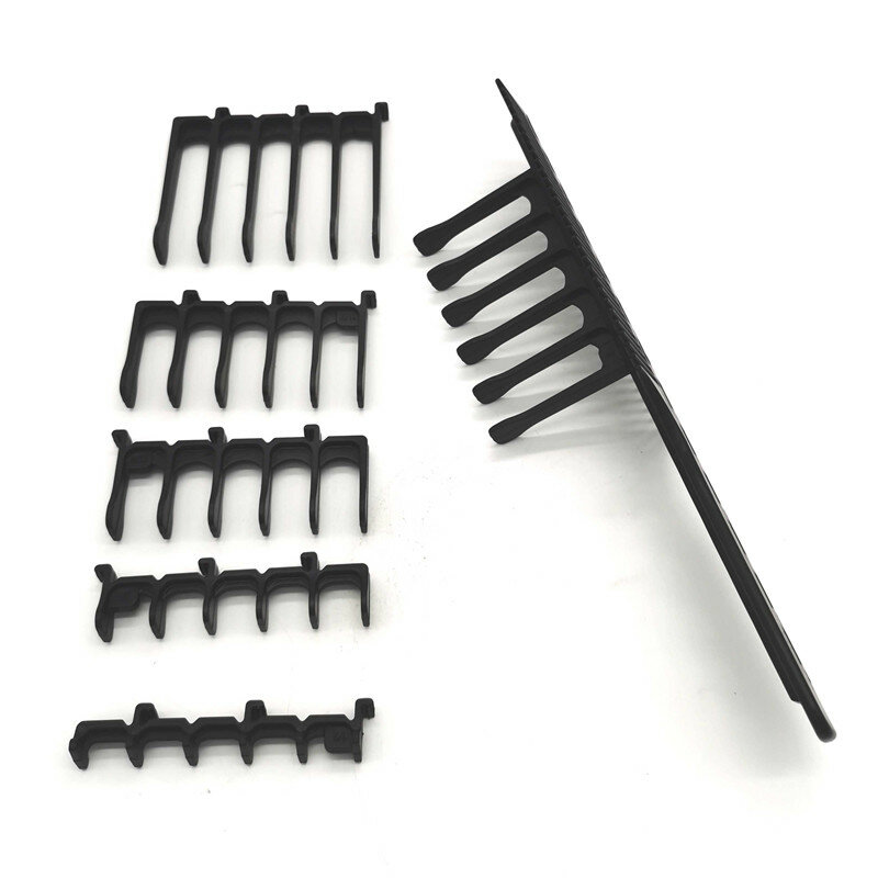 6 peças/set dentes de pente acessórios kit cabeleireiro estereótipos pente onda escova combinação ferramenta de corte cabelo