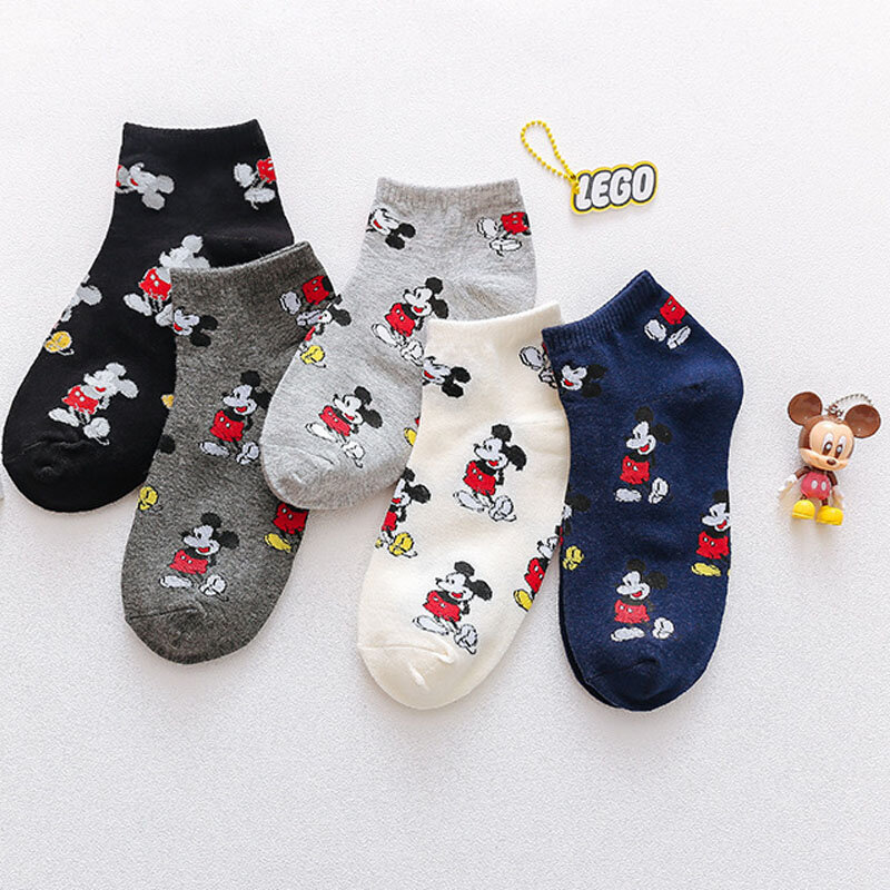 5 пар/лот, летние корейские носки, женские носки с мультяшным котом, лисой, мышкой, носки с милыми животными, забавные короткие носки, хлопков...