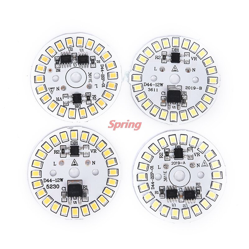 Plaque de Source de Lumière Circulaire pour Ampoule LED, Lampe Patch, Plaque SMD, Pratique, 220V