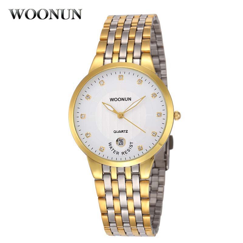 Marca de luxo relógios masculinos à prova dwaterproof água à prova de choque quartzo aço inoxidável relógios de pulso de negócios relógios de diamante