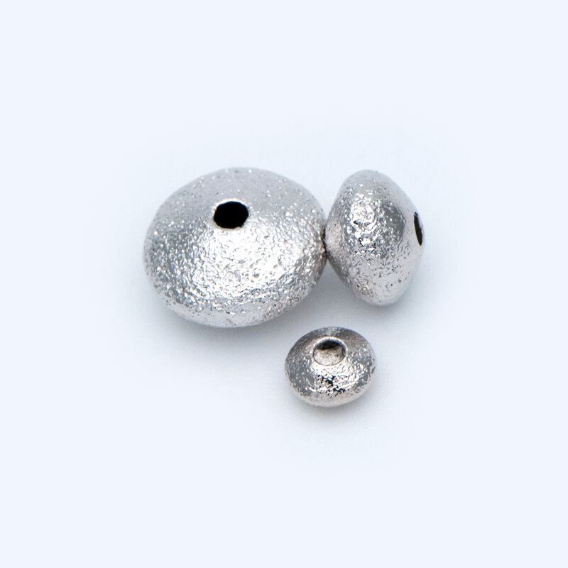20 peças de prata tom rondelle grânulos, ródio chapeado bronze espaçadores 5/ 7/ 10mm (GB-916)