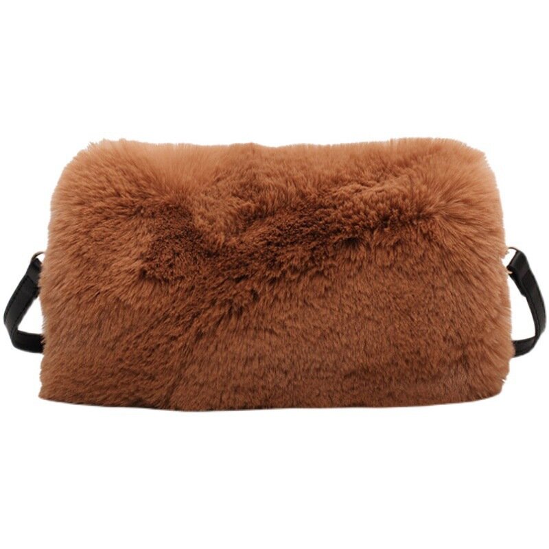 Luxury Bags Women 2021 Winter Plush Designer Shoulder Bag Zipper High Quality Handbag Women Clutches Travel Crossbody Bag