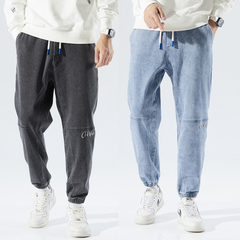 2021 Winter Neue Warme Fleece Jeans Männer Fleece Beiläufige Gemütliche Alle-spiel Hip Hop Streetwear Denim Hosen Hohe Qualität dicken Blauen Jeans
