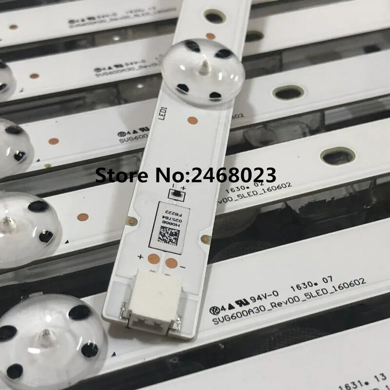 Tira de LED para retroiluminación de TV, accesorio para piezas, D60-D3 E60-E3 60INCH FHD FBC REV02 SVG600A25_REV01 SVG600A30_REV00_5LED