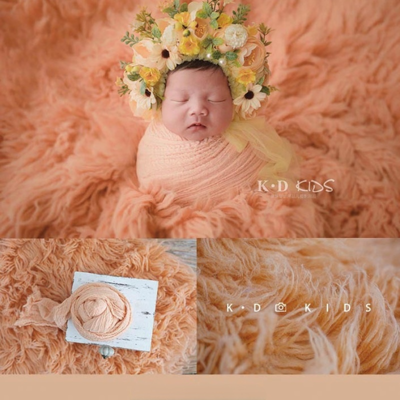 150X90Cm Flokati Deken Pasgeboren Fotografie Props Achtergrond Griekse Wol Mat Baby Fotoshoot Jongen Meisje Fotografie Accessoires