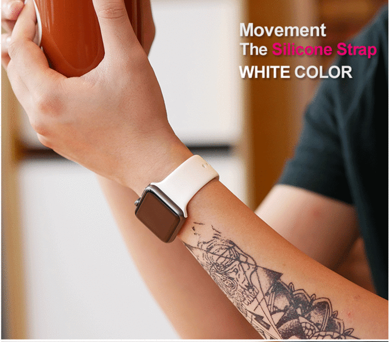 Soft Silicone Sport Band For 38mm Apple Watch Series 3 4 5 42mm Replacement Wrist Bracelet Strap For iWatch Sports Edition 40mm