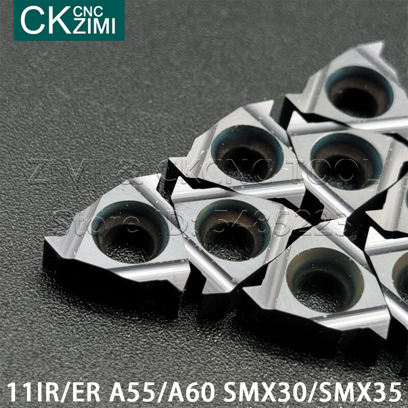 11IR 11ER A55 A60 SMX30 SMX35 External Internal threading Carbide Turning insert general pitch lathe CNC tool Carbide blade tool