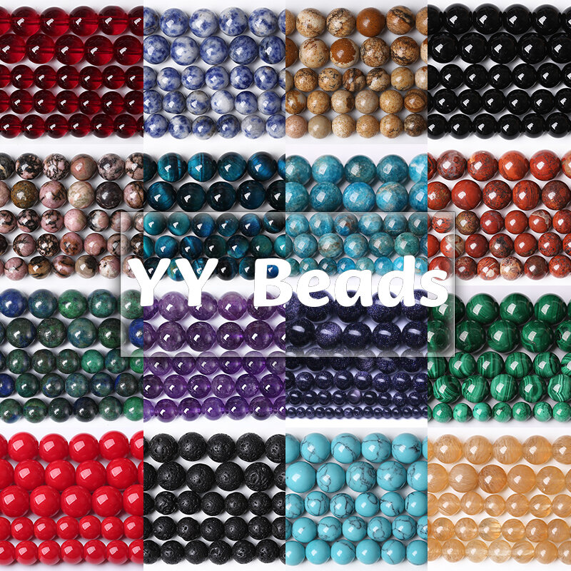 Perles naturelles d'agates craquelées de 4 à 12mm, perles de veines de Dragon, pour la fabrication de bijoux, Bracelets, bricolage, différentes couleurs