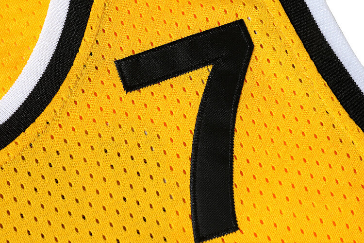 Jersey de baloncesto amarillo versión de la película No.7, ropa deportiva transpirable de secado rápido para exteriores, JUGOPLASTIKA 7, bordado KUKOC