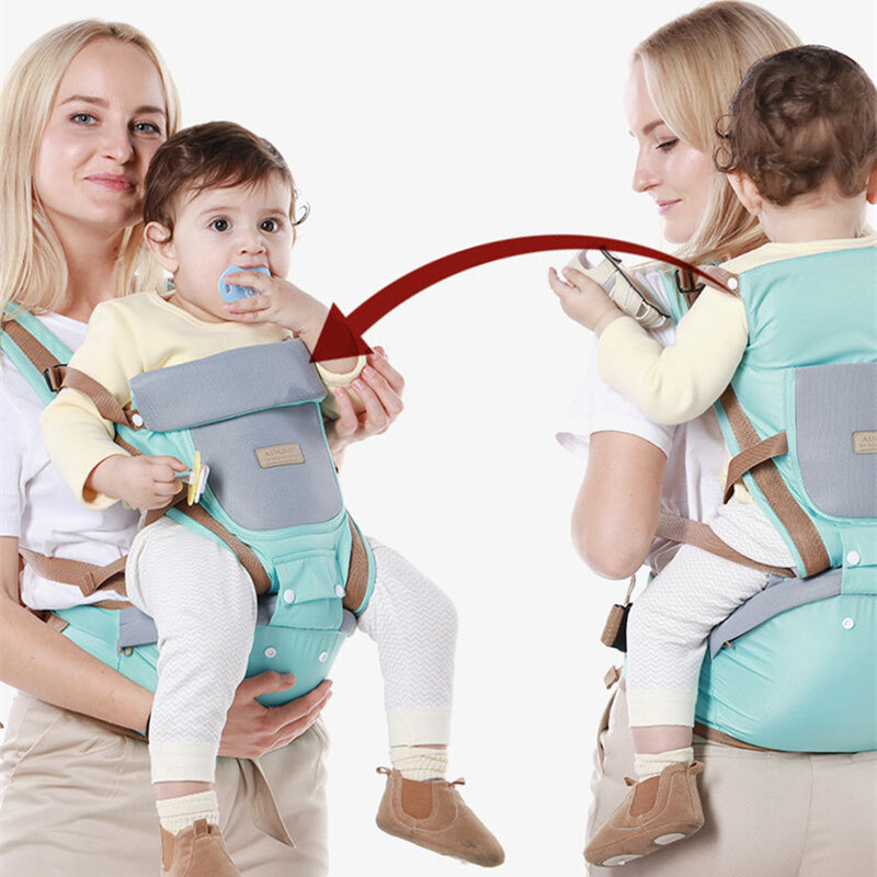 Four Seasons ทั่วไปเด็กกระเป๋าเป้สะพายหลังเด็กทารก Hipseat Kangaroo Baby SLING Wrap Carrier สำหรับเดินทาง 3-30 เดือน
