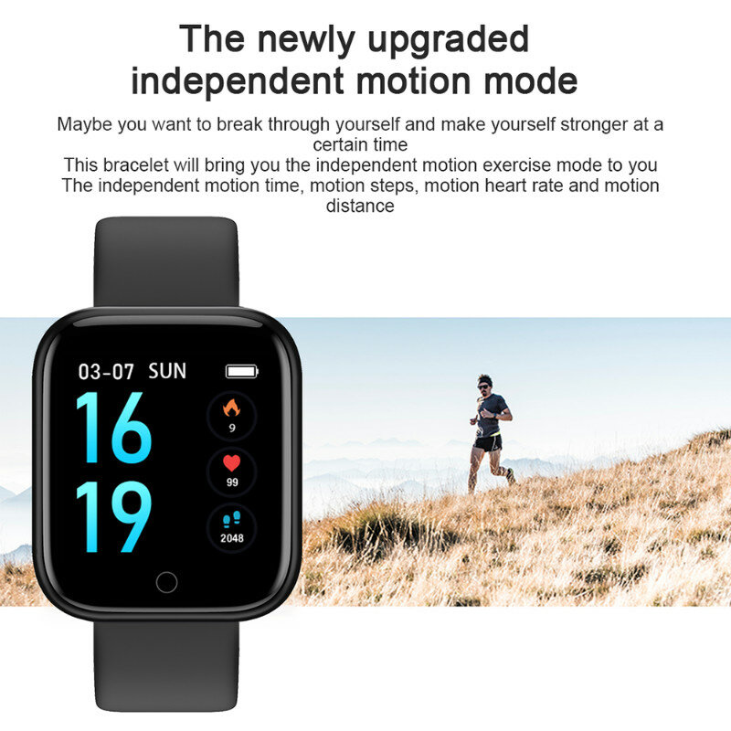 Reloj inteligente de acero para mujer, resistente al agua, para hombre, T80, Bluetooth, Monitor de ritmo cardíaco, rastreador de Fitness para Apple IPhone Android