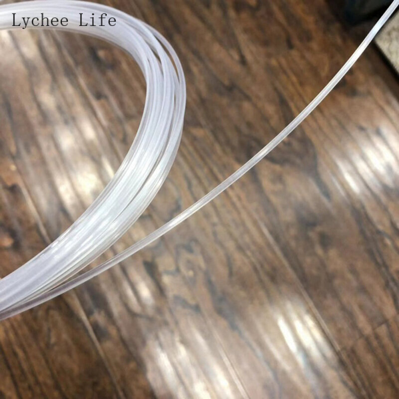 Lychee Life 5 jardów okrągłe plastikowe trybowanie gorset kości Diy Nylon biustonosz fiszbiny kości ręcznie robione akcesoria do szycia dekoracji wnętrz