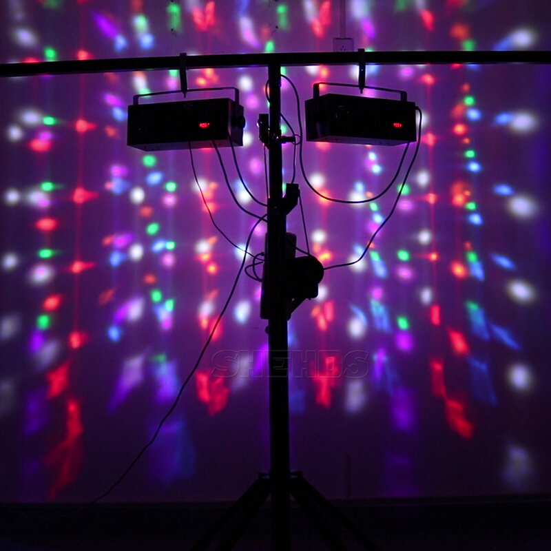 Laser LED Strobe 4w1 DMX512 efekt sceniczny światła dobre dla DJ Disco przyjęcia urodzinowe ślub/świąteczne dekoracje kluby i Bar