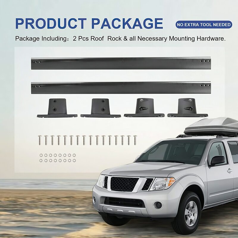 แร็คหลังคา Cross ราวใช้งานร่วมกับ Nissan Pathfinder 2005 2006 2007 2008 2009 2010 2011 2012 Cargo Racks Rooftop กระเป๋าเดินทาง