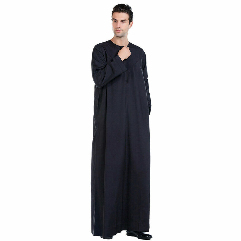 Suknia modlitewna islamska odzież Ramadan Kaftan męska Jubba Thobe Kaftan długa Pakistan Aman Abaya muzułmańska Saudi Arabia Djellaba sukienka Ramadan Kaftan