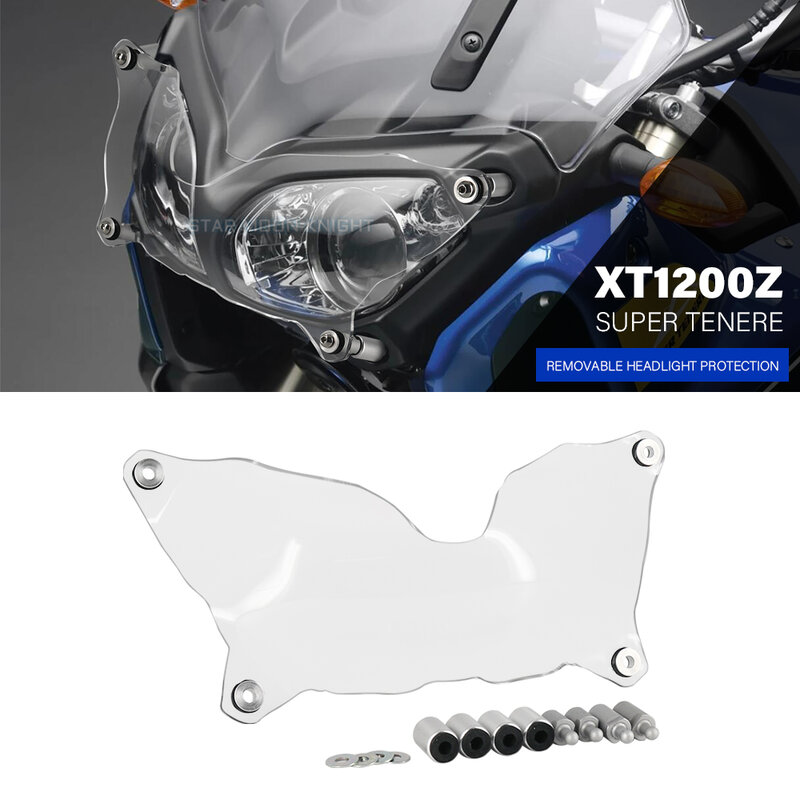 Akcesoria motocyklowe akrylowe reflektor Protector światła pokrywa ochronna dla YAMAHA XT 1200 Z XT1200Z Super Tenere 2010-